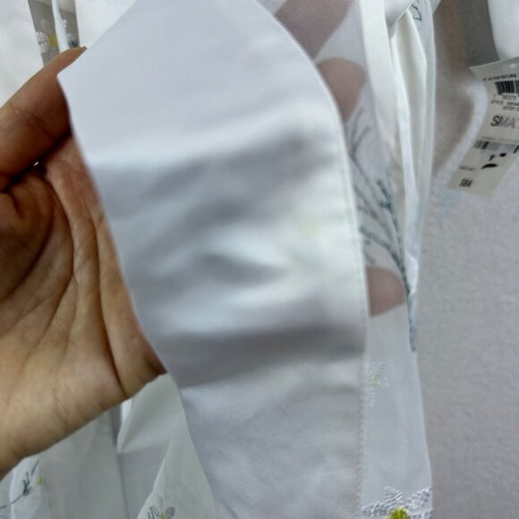 INC International Concepts Womens Small Festival Fairy Floral Mesh Duster Kimono - Picture 6 of 11